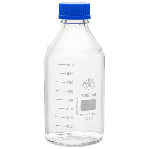 Media Storage Bottles, Borosilicate Glass