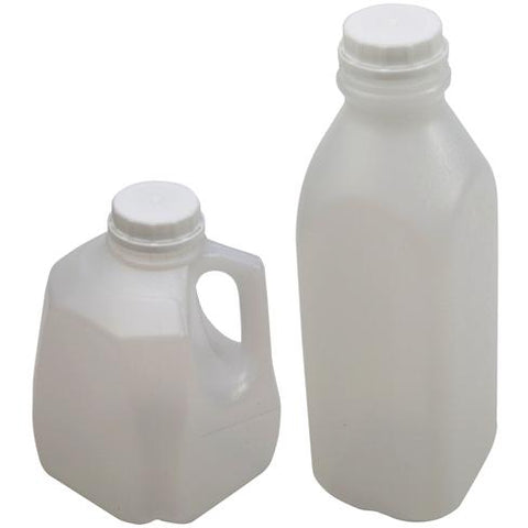 Bottles, 1 Quart Square Tamper Evident, HDPE