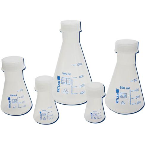 Erlenmeyer Flasks with Screw Closure, PP