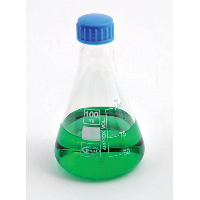 Erlenmeyer Flasks, with Screw Cap, Borosilicate Glass