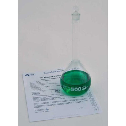 Volumetric Flasks, Class A, with Glass Stopper, Individually Certified