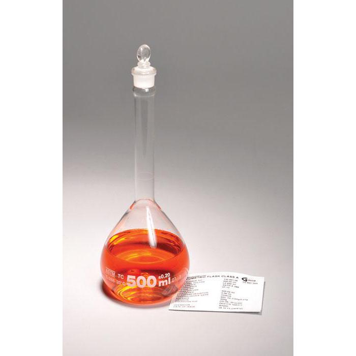 Volumetric Flasks, Class A, with Glass Stopper, Batch Certified
