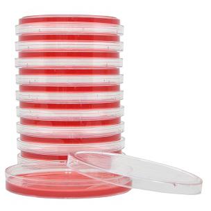 Mannitol Salt Agar (MSA), USP, for Staphylococcus, 15x100mm plate, Hardy Diagnostics