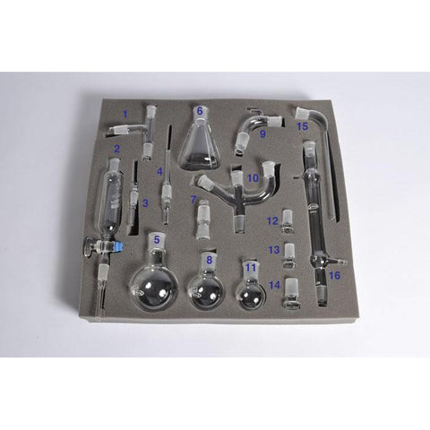 Organic Chemistry Glassware Kit, 16 pieces