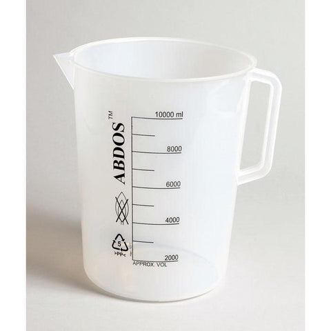 Beakers with Handle, Printed Graduations, PP