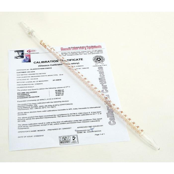 Pipettes, Measuring (Mohr), Class A, Individually Certified
