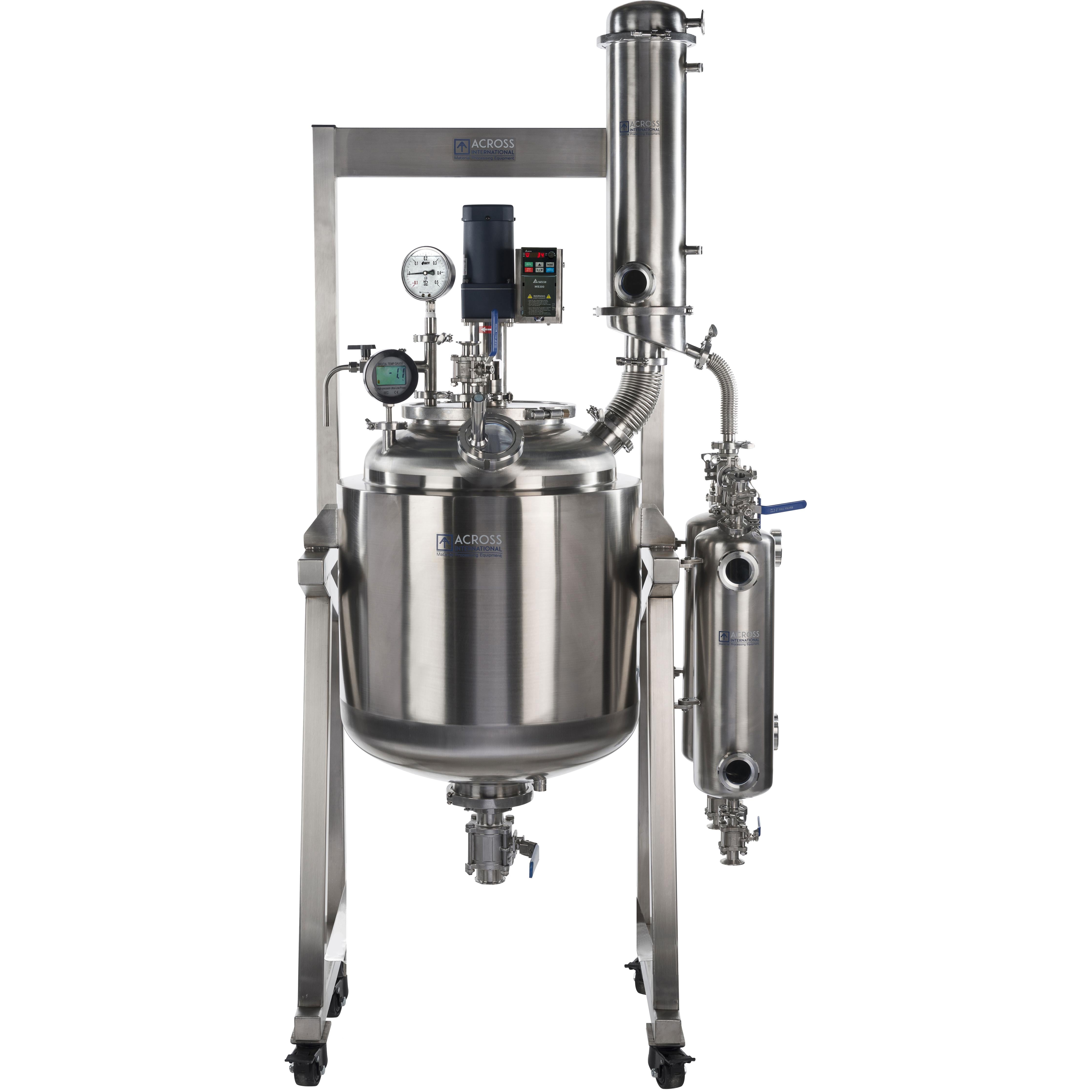 Ai 100L Dual-Jacketed, 316L-Grade Stainless Steel Reactor
