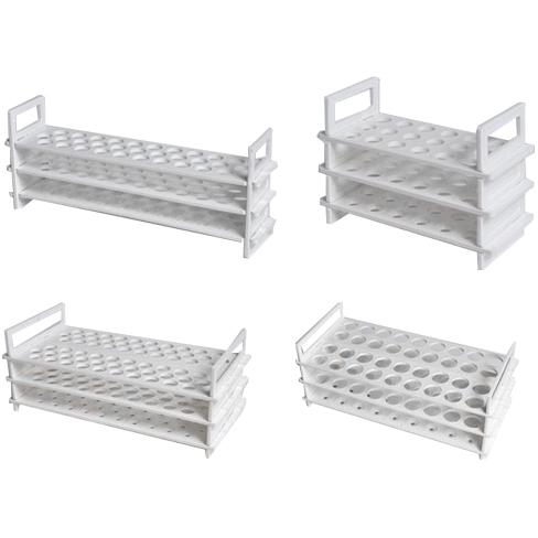 Test Tube Racks, Polypropylene, 3-Tier