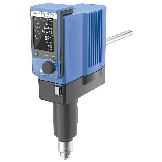 IKA EUROSTAR 200 P4 Ultra Torque Overhead Stirrer, 660 Ncm, Up to 100 L
