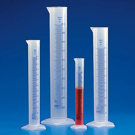 Graduated Cylinders, Polypropylene, Printed Graduations