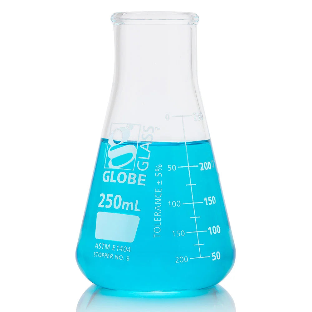 Glass Erlenmeyer Flasks, Wide Mouth