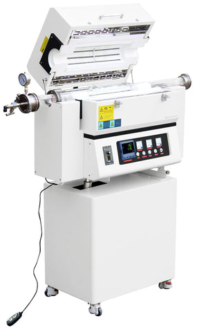 Tube Furnace, Rotary & Tilting, Open Top, Quartz Tube, 1 to 3 Zone, 1200°C