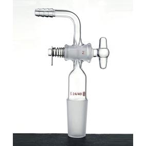 Adapter, Vacuum, Glass Stopcock, 90&deg;