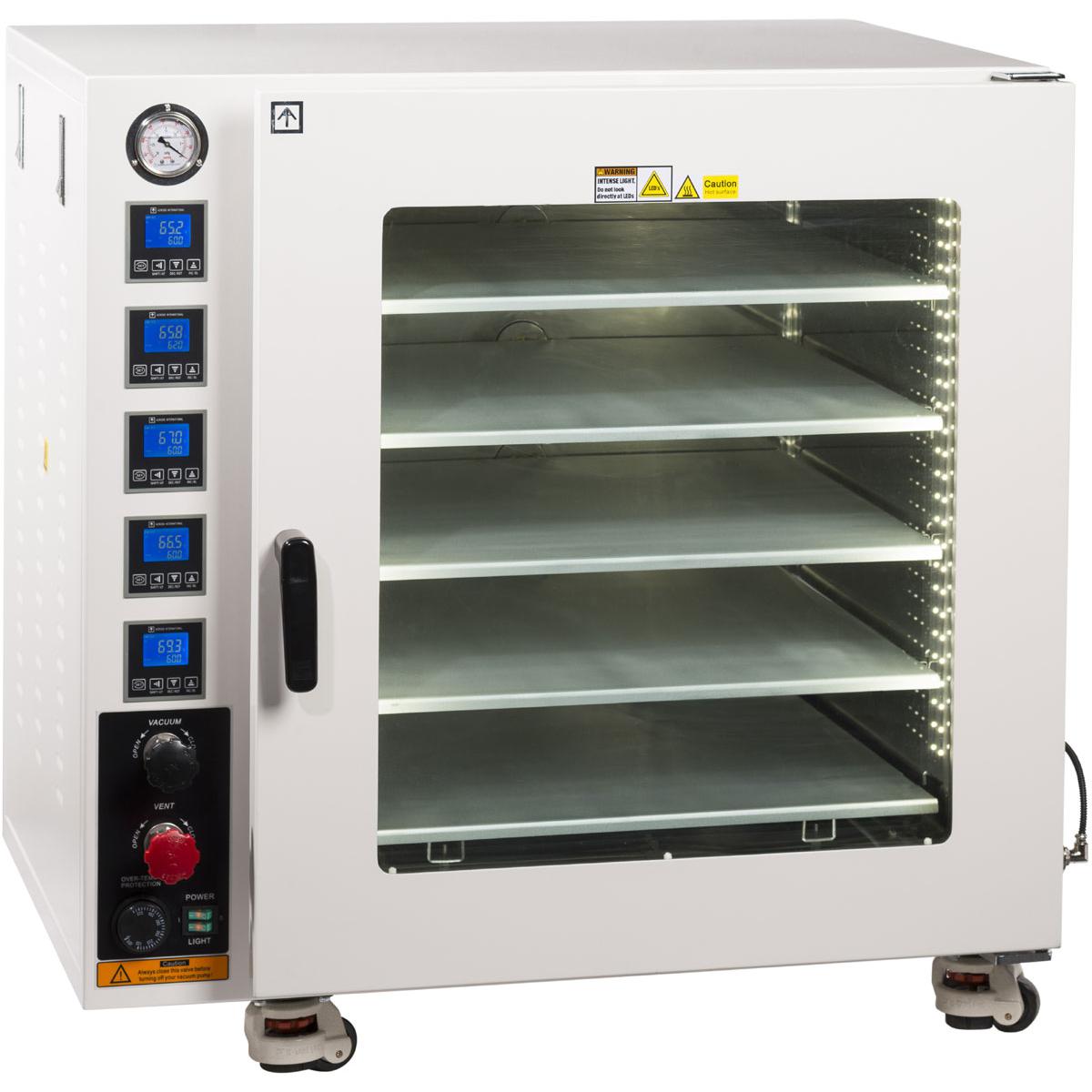 AccuTemp Vacuum Oven, 7.5 Cu Ft, 5 Heated Shelves, SST Tubing/Valves
