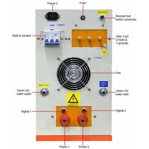 Induction Heater, High-Frequency, Split, 20kW, 50-250KHz