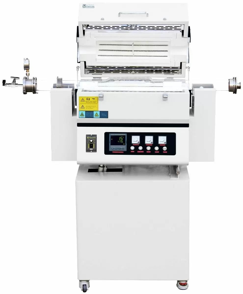 Tube Furnace, Rotary & Tilting, Open Top, Quartz Tube, 1 to 3 Zone, 1200°C