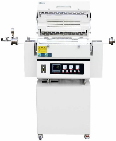 Tube Furnace, Rotary & Tilting, Open Top, Quartz Tube, 1 to 3 Zone, 1200°C
