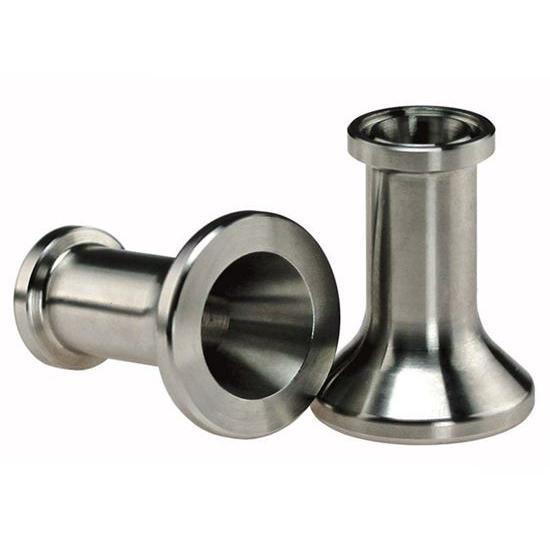 Adapters, Sanitary, Reactor, Lower Outlet, 1" Beaded Pipe, Stainless Steel, Tri-Clamp