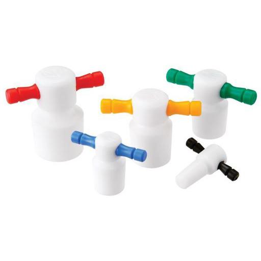 Color-Coded PTFE Stoppers, Flask Length