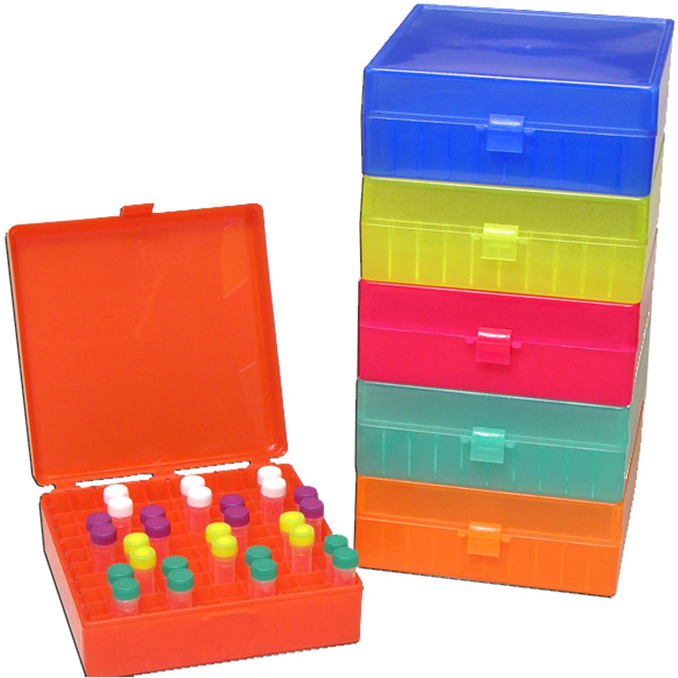 Freezer Storage Boxes w/ Hinged Lid, for 1.5mL Tubes