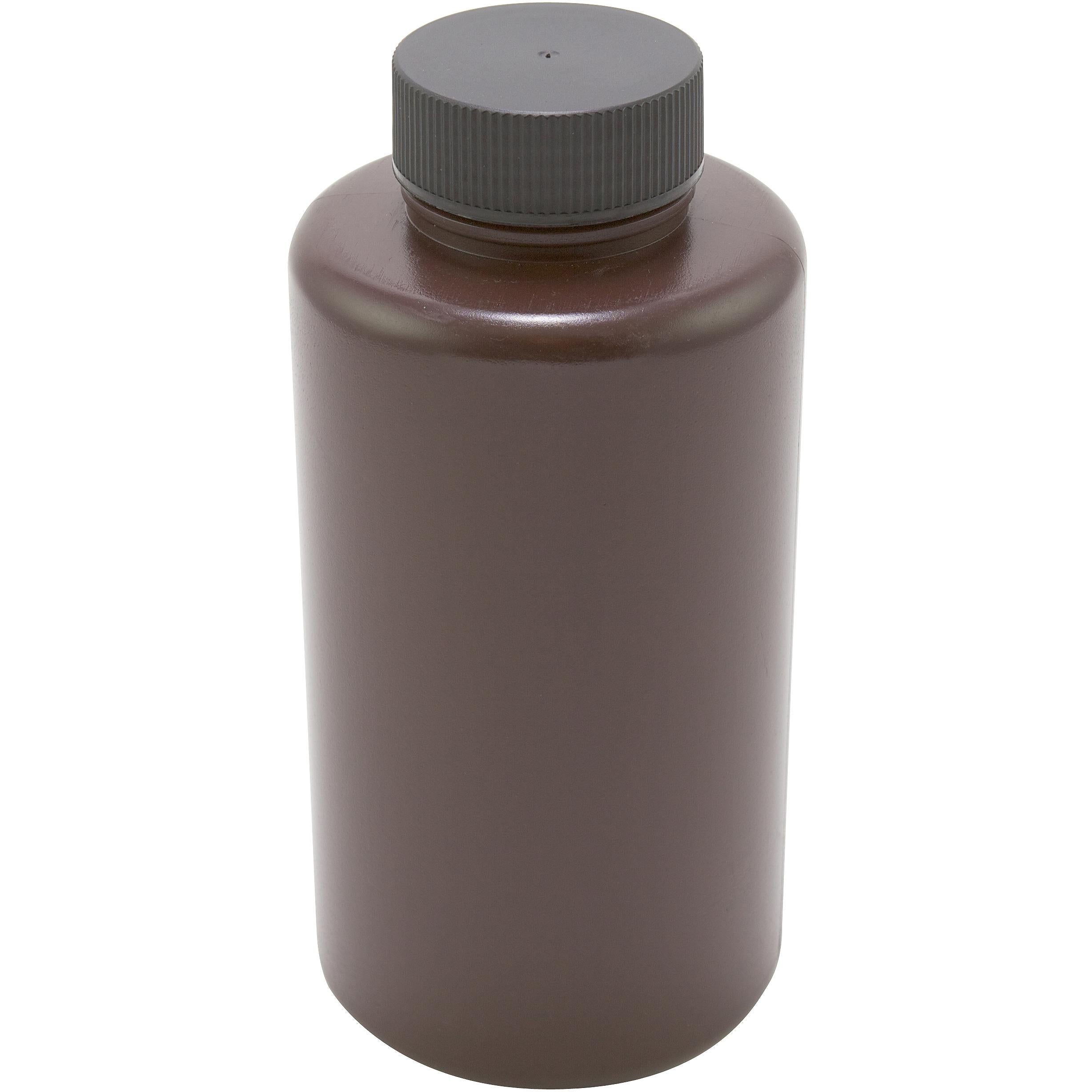 Azlon Wide-Mouth Laboratory Bottles, Amber, PP