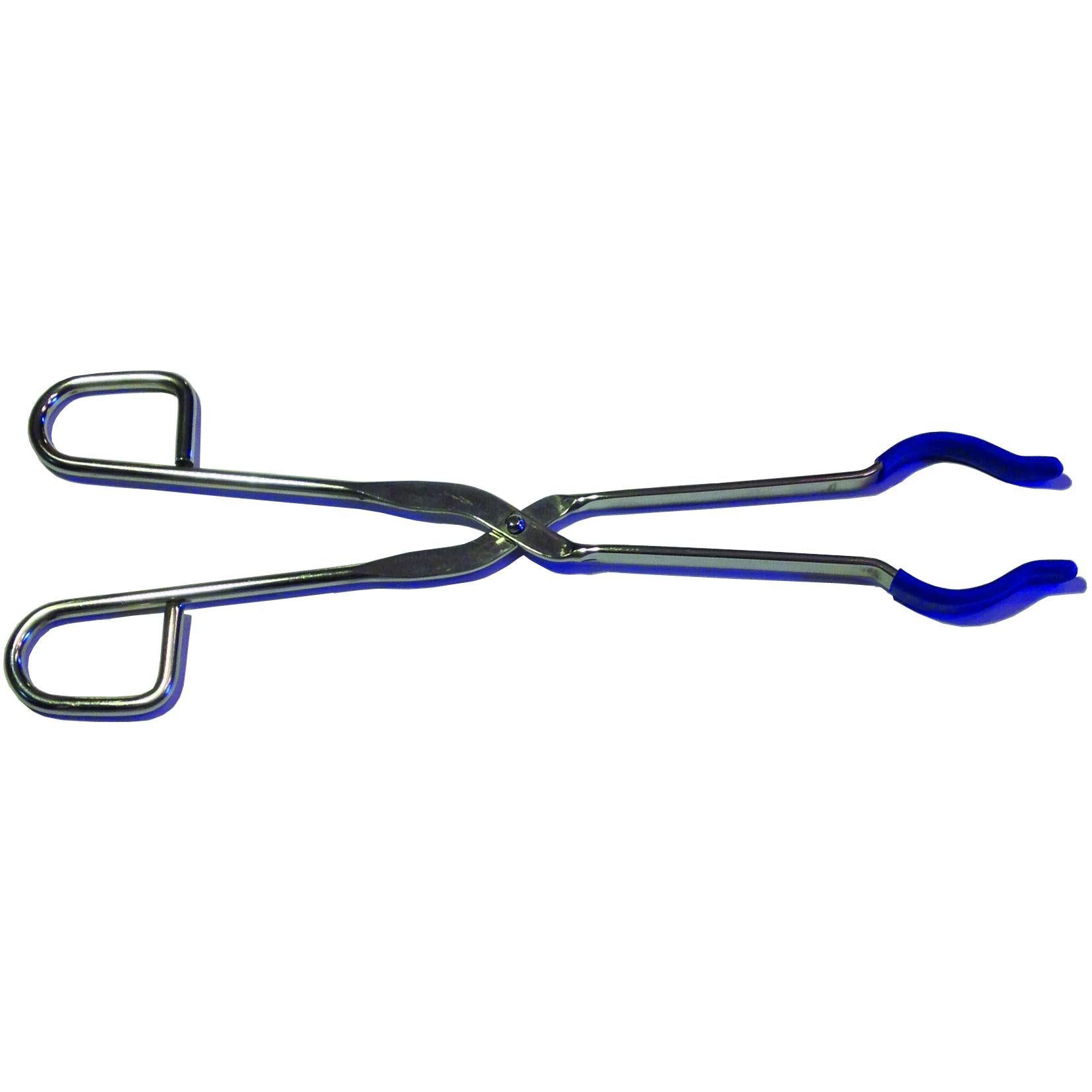 Flask Tongs, Stainless Steel, with Silicone Coated Grips