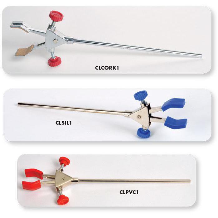 2-Prong Burette Clamps with Extension Rod