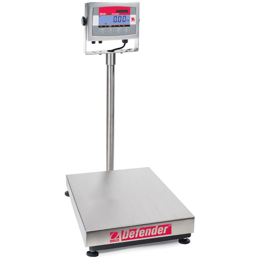 Ohaus&reg; Defender&reg; 3000 Stainless Steel Bench Scales (Readability up to 0.005 lb)