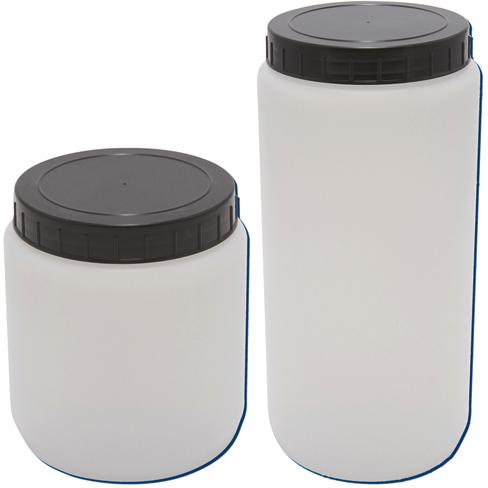 Kartell Cylindrical Jars with Screw Caps, HDPE
