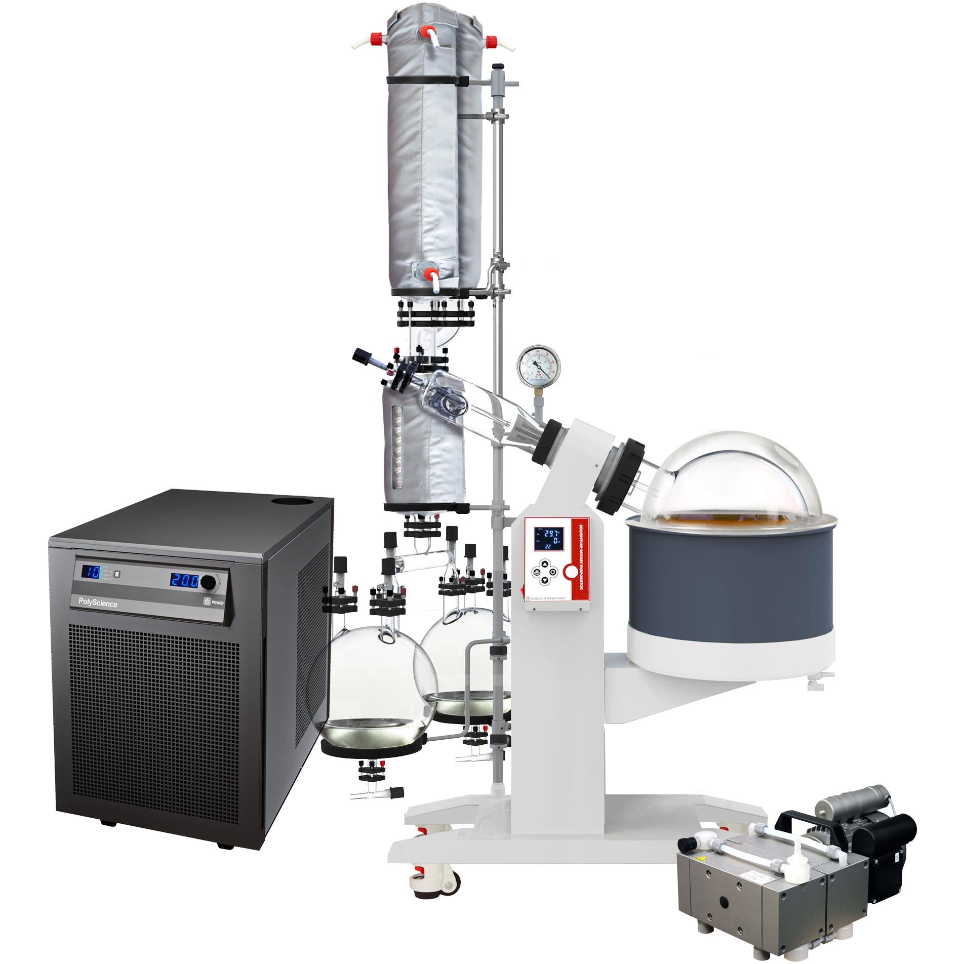 Ai SolventVap 20L Rotary Evaporator, Turnkey, with PolyScience Chiller and Welch Pump