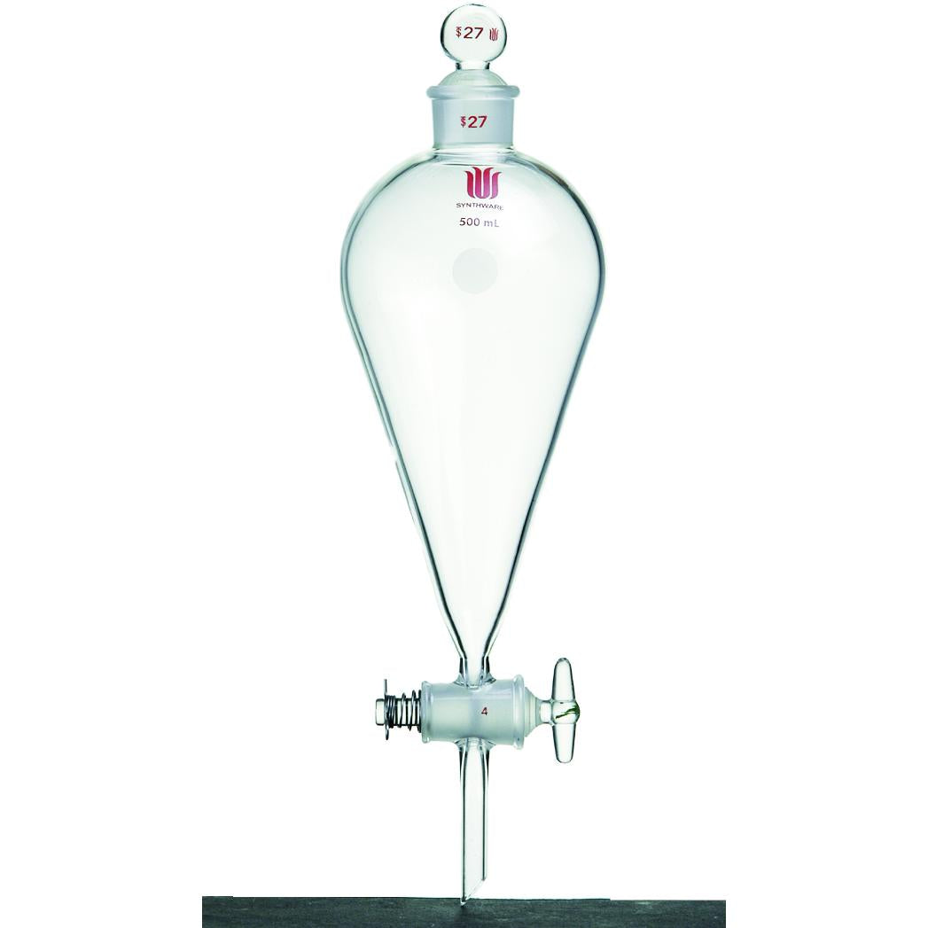 Funnel, Separatory, Squibb, Glass Stopcock