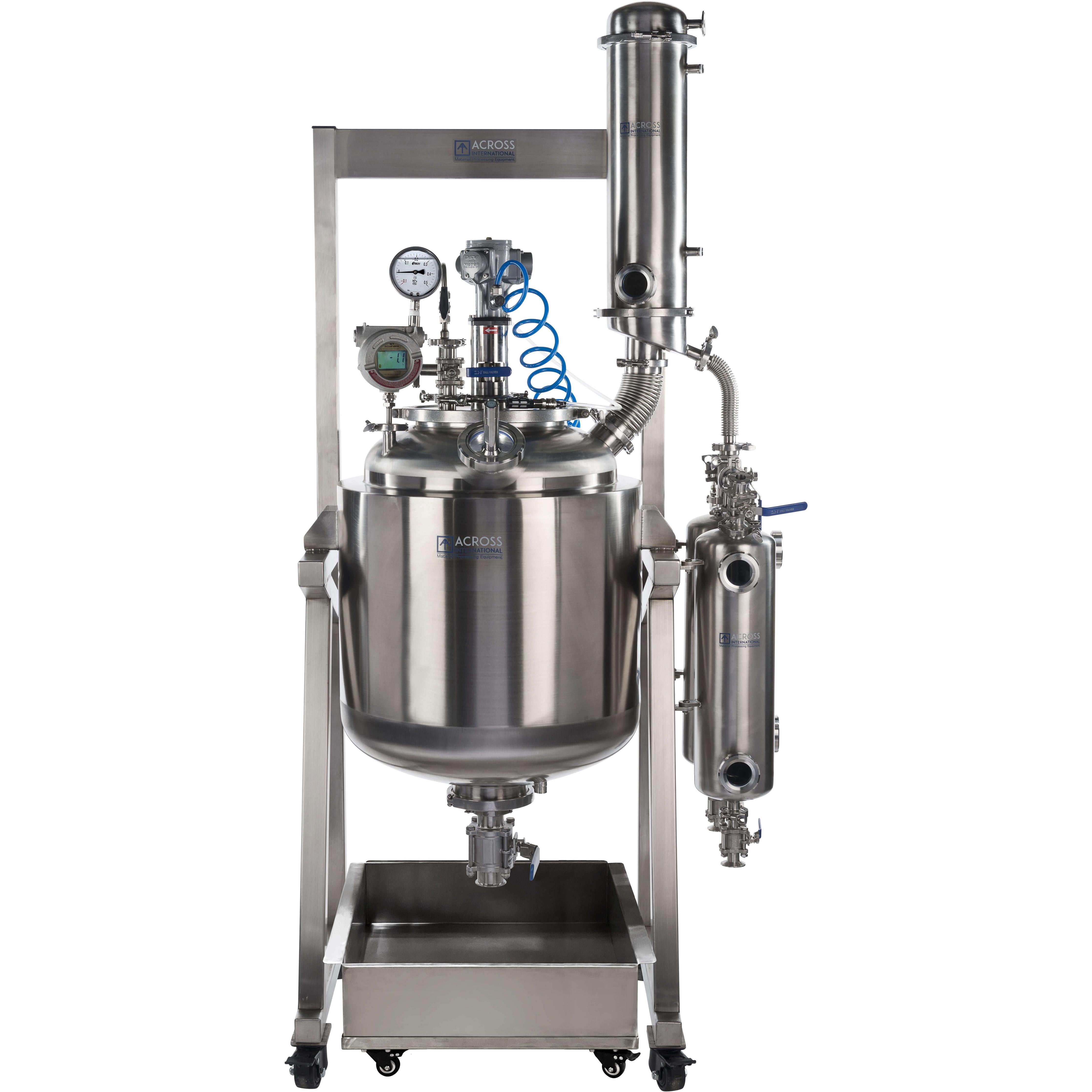 Ai 50L Dual-Jacketed, 316L-Grade Stainless Steel Reactor