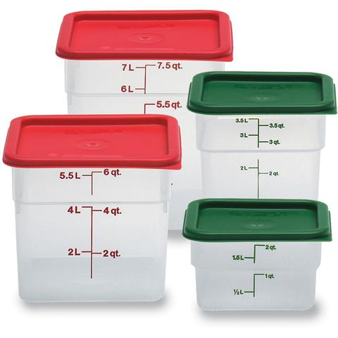 Translucent PP Square Containers with HDPE Lids